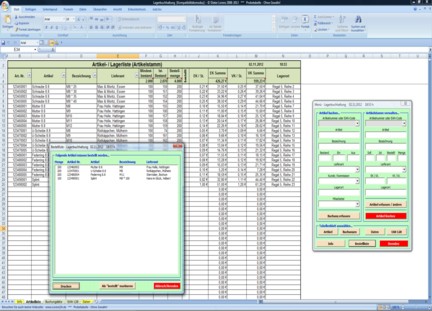 Lagerbuchhaltung Excel